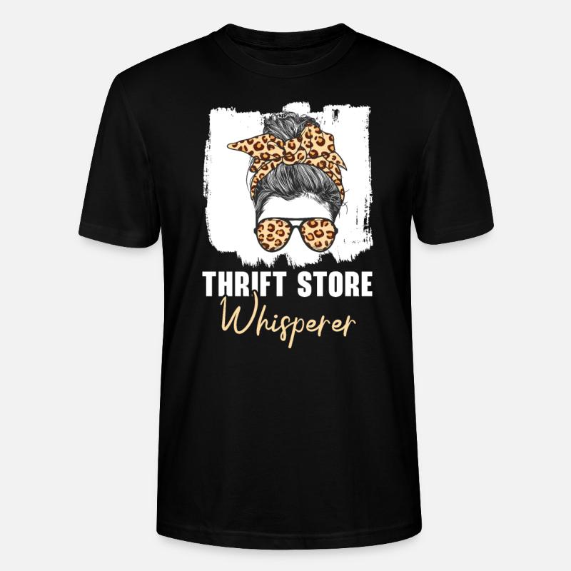 Secondhand-Ladenflüsterer Sparsame Schnäppchenjagd - Stanley/Stella Unisex Bio-T-Shirt CRAFTER - Schwarz