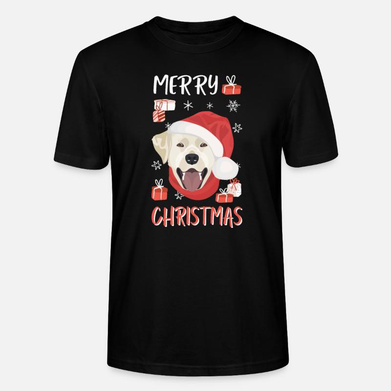 Joyeux Noël Labrador - T-shirt bio CRAFTER Stanley Stella Unisexe - noir