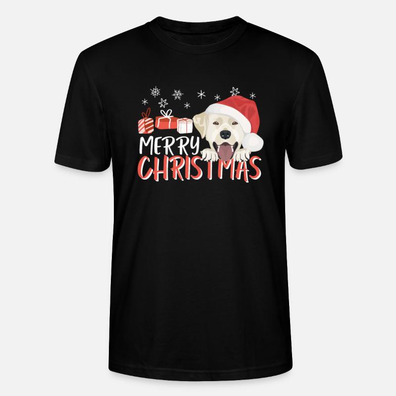 Joyeux Noël Labrador - T-shirt bio CRAFTER Stanley Stella Unisexe - noir
