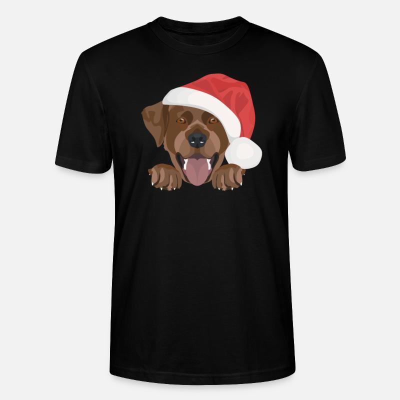 Joyeux Noël Labrador - T-shirt bio CRAFTER Stanley Stella Unisexe - noir