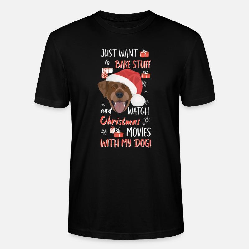Joyeux Noël Labrador - T-shirt bio CRAFTER Stanley Stella Unisexe - noir
