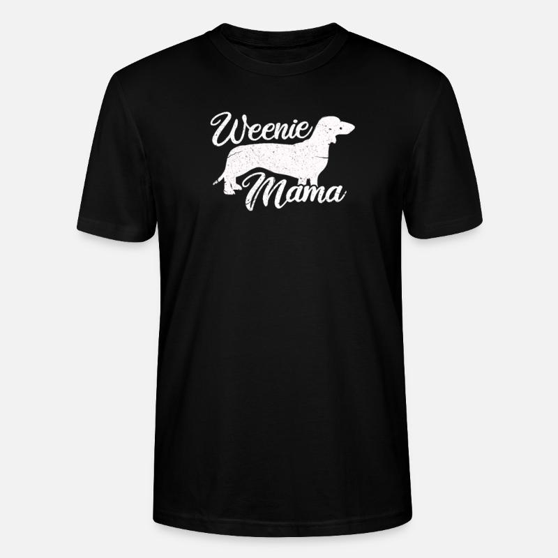 Dackel Mama - Stanley/Stella Unisex Bio-T-Shirt CRAFTER - Schwarz