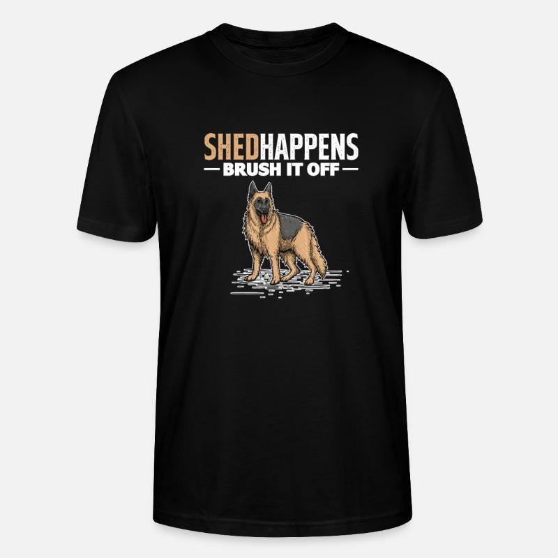 Deutscher Schäferhund - Stanley/Stella Unisex Bio-T-Shirt CRAFTER - Schwarz