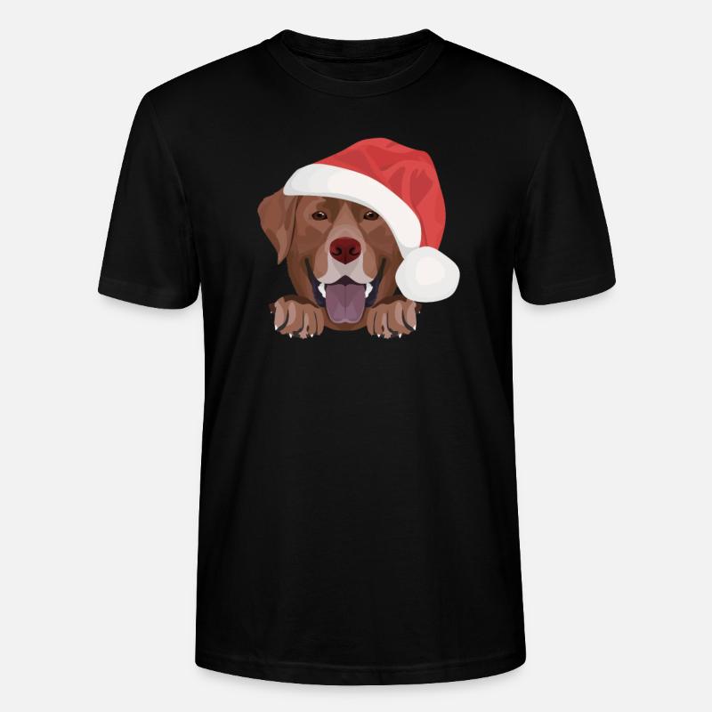 Joyeux Noël Labrador - T-shirt bio CRAFTER Stanley Stella Unisexe - noir