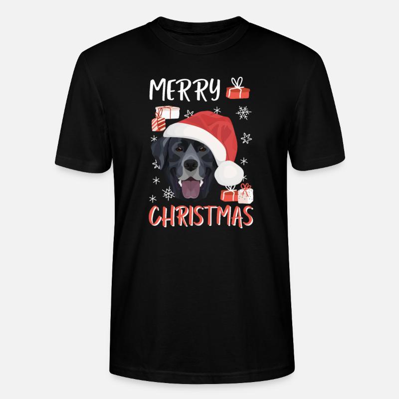 Joyeux Noël Labrador - T-shirt bio CRAFTER Stanley Stella Unisexe - noir