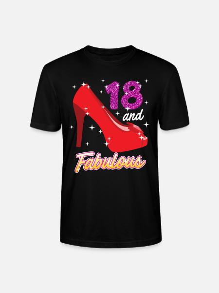 18 ans fille 18e anniversaire - T-shirt bio CRAFTER Stanley Stella Unisexe - noir