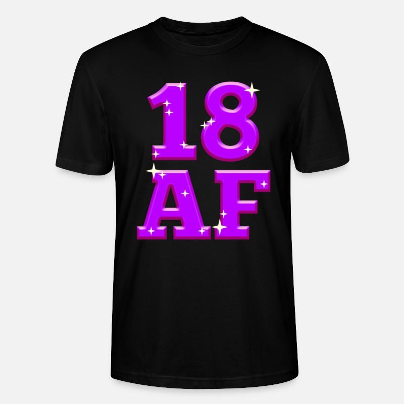 18 Jahre - Stanley/Stella Unisex Bio-T-Shirt CRAFTER - Schwarz