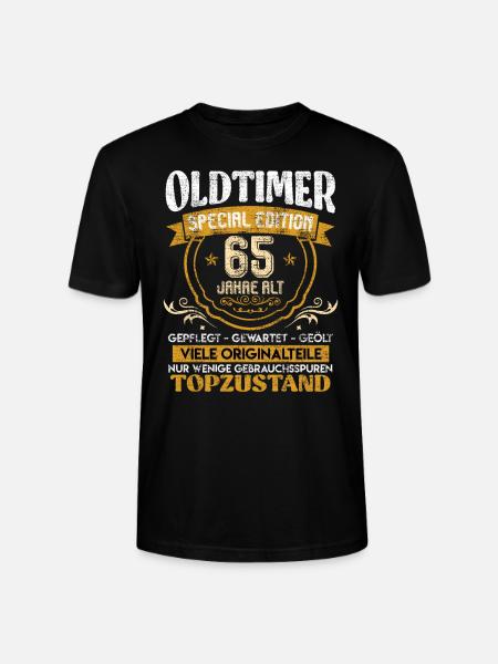 Classic car 65 years old 65 birthday - Stanley/Stella CRAFTER Unisex Organic T-Shirt - black