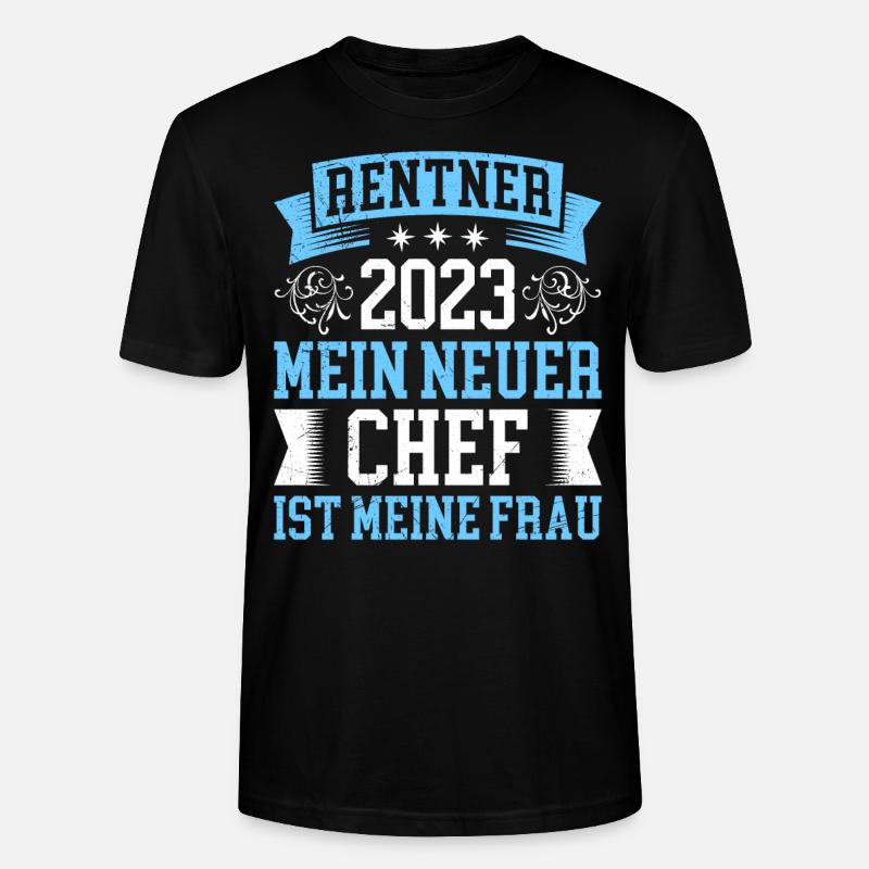 Rentner 2023 - Stanley/Stella Unisex Bio-T-Shirt CRAFTER - Schwarz