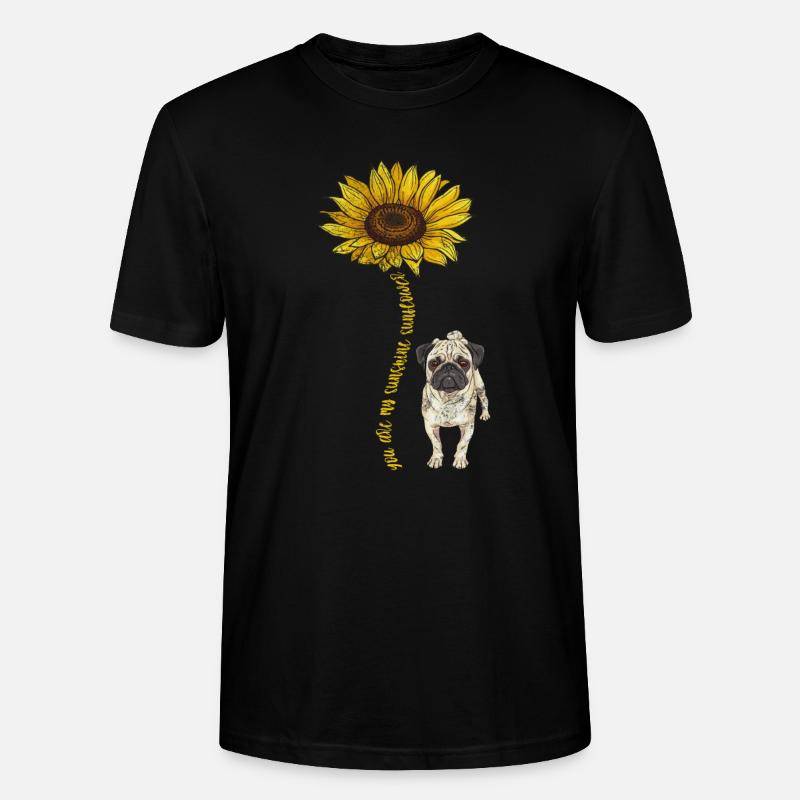 Mops - Stanley/Stella Unisex Bio-T-Shirt CRAFTER - Schwarz