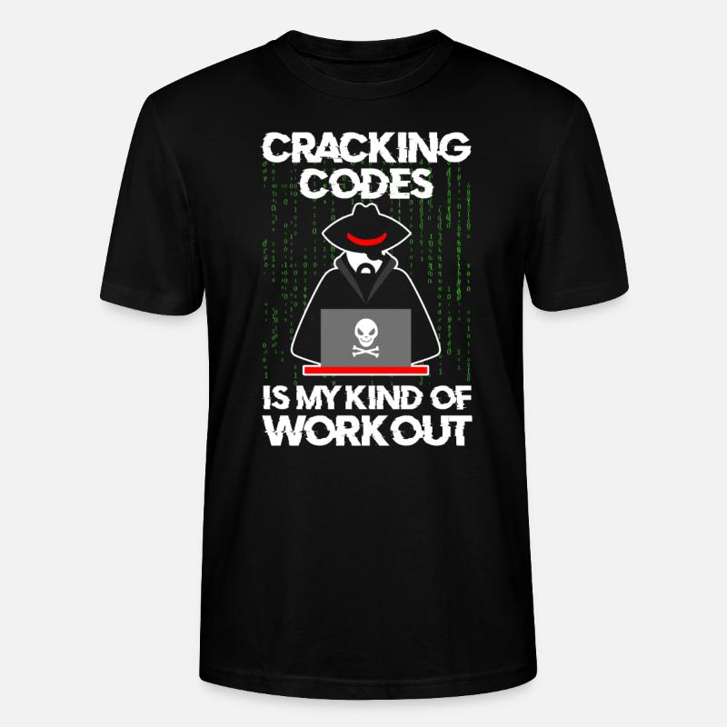 Cybersecurity Professional Hacker Cracking Codes - Stanley/Stella CRAFTER Unisex Organic T-Shirt - black