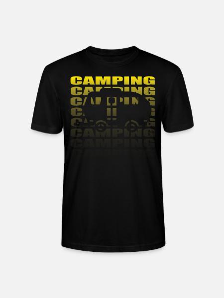 Camper Geschenkidee Camping - Stanley/Stella Unisex Bio-T-Shirt CRAFTER - Schwarz