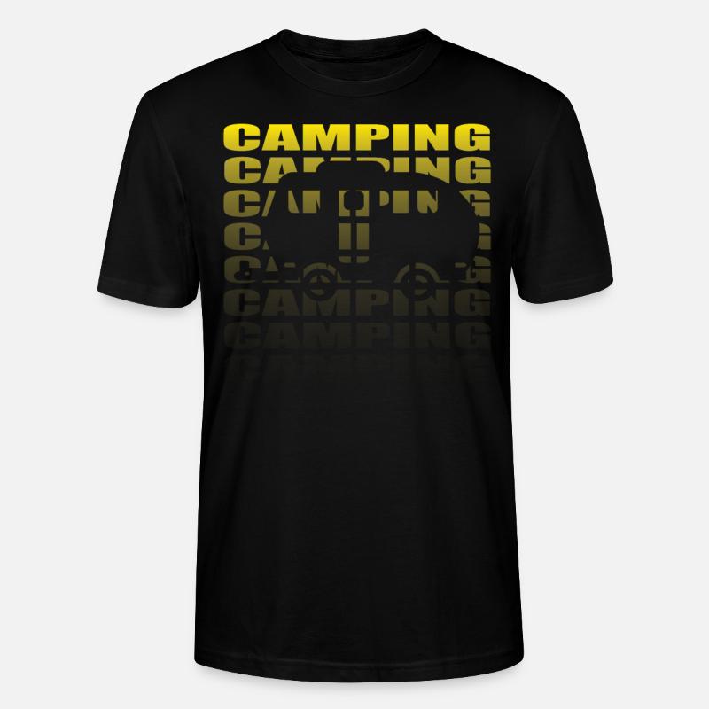Camper Geschenkidee Camping - Stanley/Stella Unisex Bio-T-Shirt CRAFTER - Schwarz