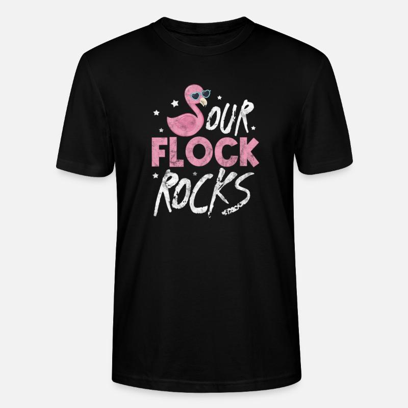 Flamingo - Stanley/Stella Unisex Bio-T-Shirt CRAFTER - Schwarz