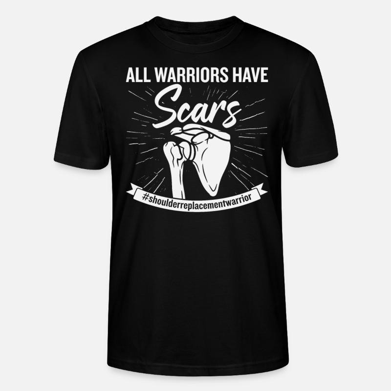 Guerrier de remplacement d’épaule - T-shirt bio CRAFTER Stanley Stella Unisexe - noir