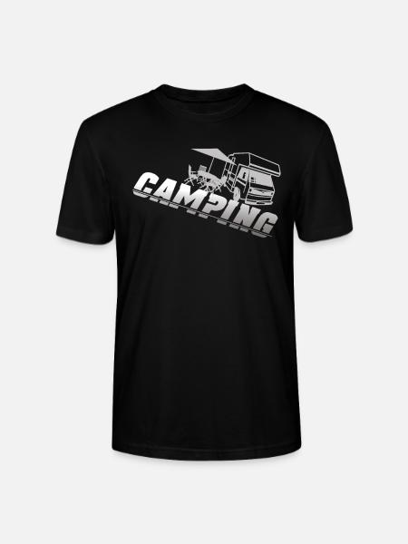 Camper Geschenkidee Camping - Stanley/Stella Unisex Bio-T-Shirt CRAFTER - Schwarz