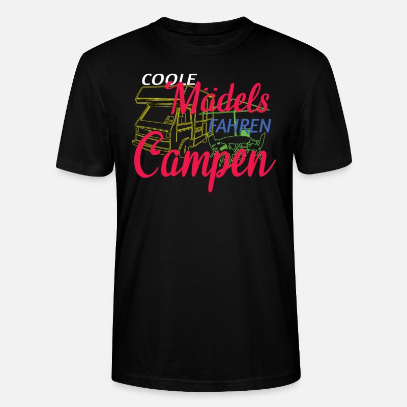 Camper Geschenkidee Camping - Stanley/Stella Unisex Bio-T-Shirt CRAFTER - Schwarz