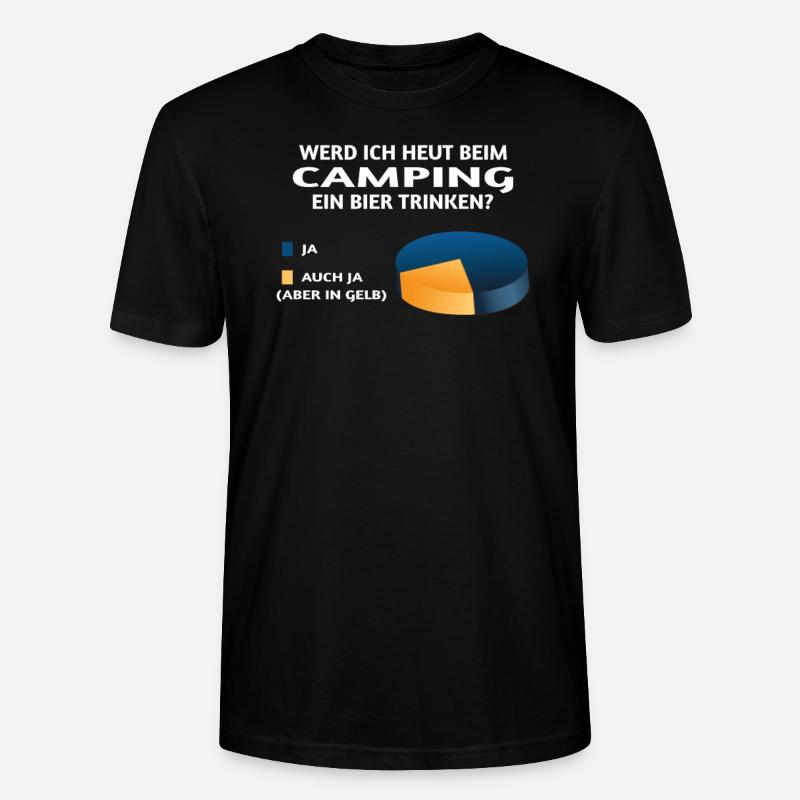 Camper Geschenkidee Camping - Stanley/Stella Unisex Bio-T-Shirt CRAFTER - Schwarz