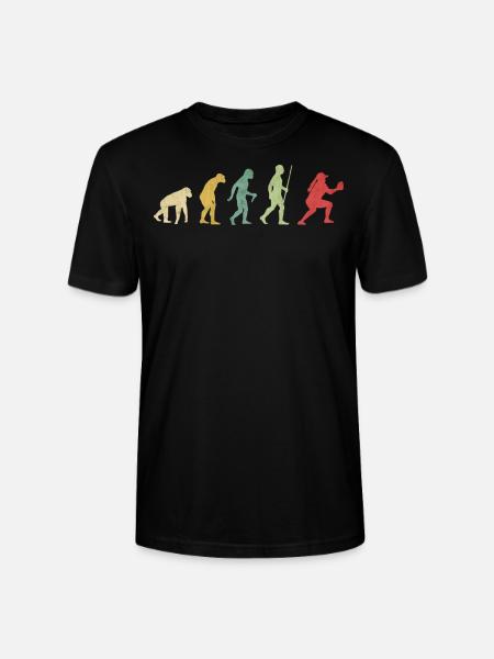 Softball Catcher Girl Evolution - Stanley/Stella CRAFTER Unisex Organic T-Shirt - black