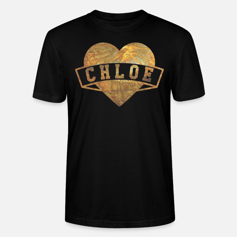 Chloé Hearts Gold - T-shirt bio CRAFTER Stanley Stella Unisexe - noir