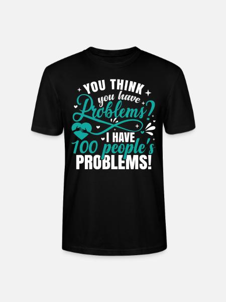 Social Worker Funny - Stanley/Stella CRAFTER Unisex Organic T-Shirt - black