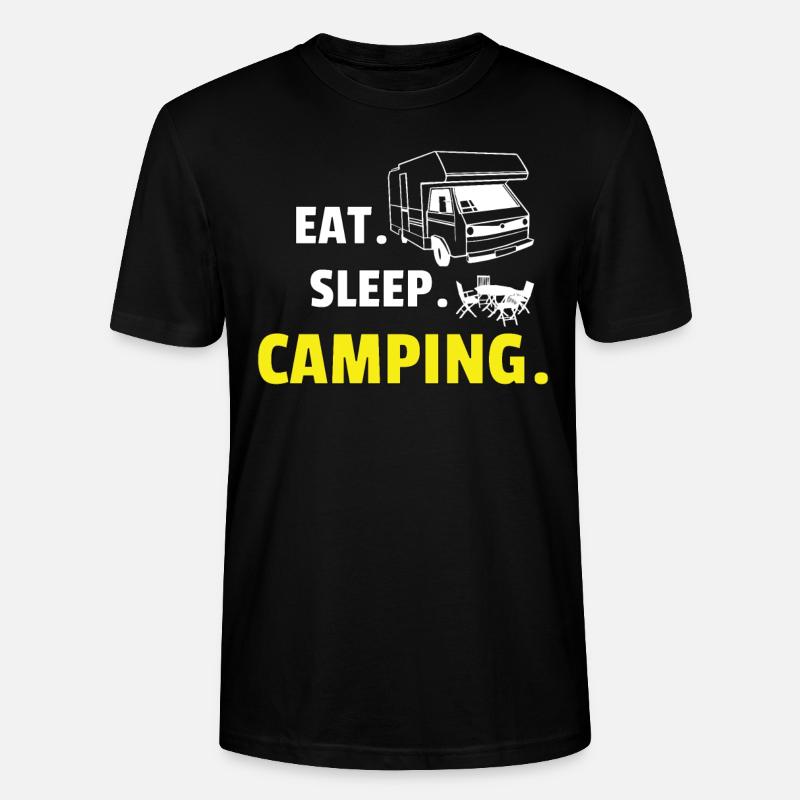 Camper Gift Idea Camping - T-shirt bio CRAFTER Stanley Stella Unisexe - noir