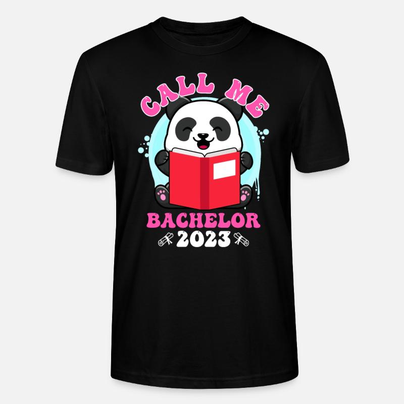Appelez-moi Bachelor 2023 Diplôme - T-shirt bio CRAFTER Stanley Stella Unisexe - noir