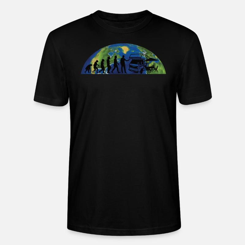 Camper Geschenkidee Camping - Stanley/Stella Unisex Bio-T-Shirt CRAFTER - Schwarz