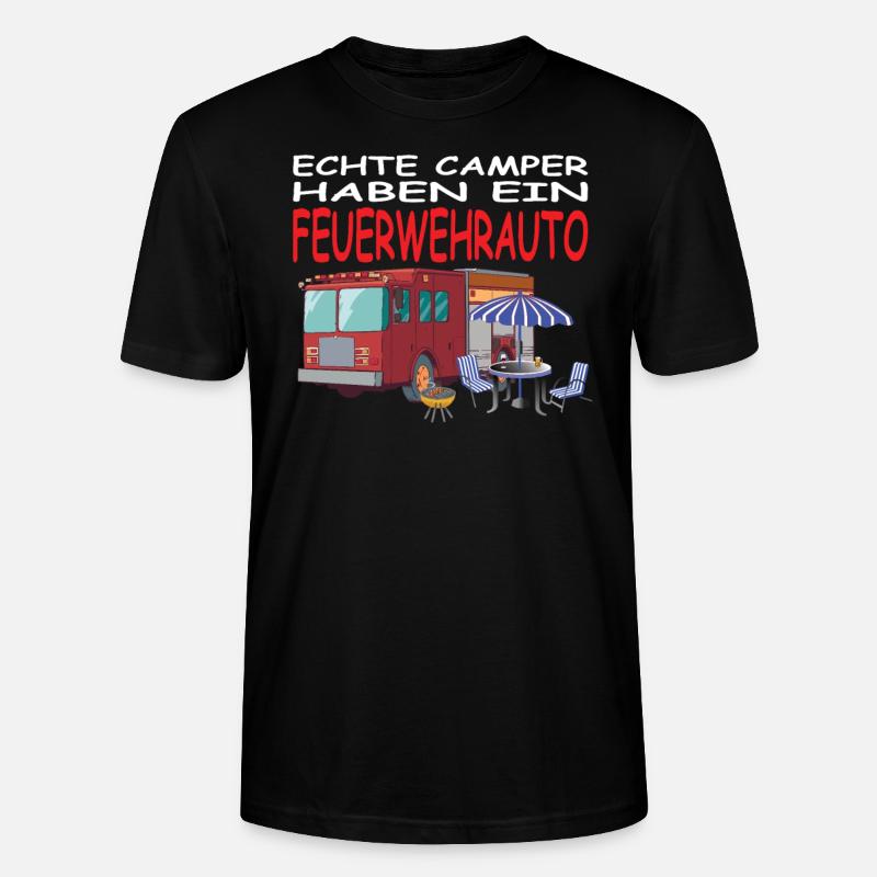 Camper Geschenkidee Camping - Stanley/Stella Unisex Bio-T-Shirt CRAFTER - Schwarz