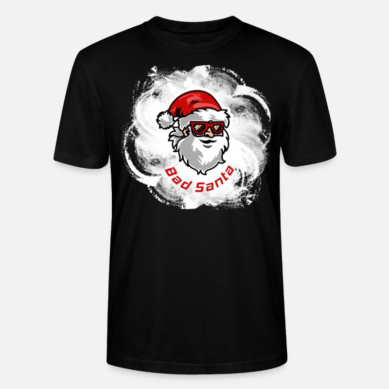 Bad Santa - Stanley/Stella Unisex Bio-T-Shirt CRAFTER - Schwarz