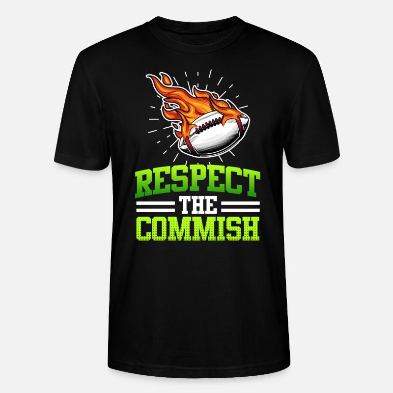 Respectez le commissaire Commish - T-shirt bio CRAFTER Stanley Stella Unisexe - noir