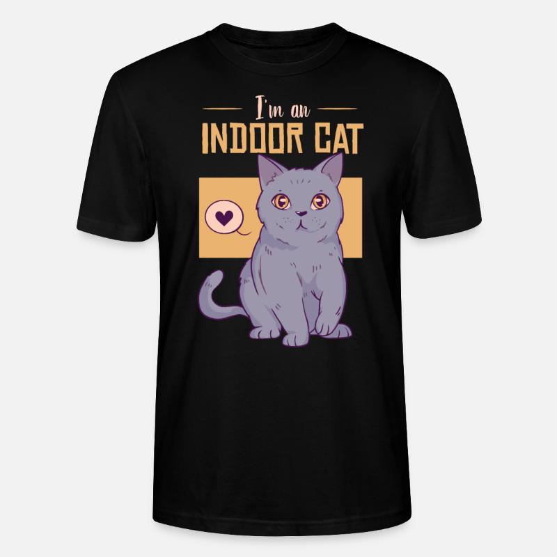 Ich bin eine Hauskatze - Stanley/Stella Unisex Bio-T-Shirt CRAFTER - Schwarz