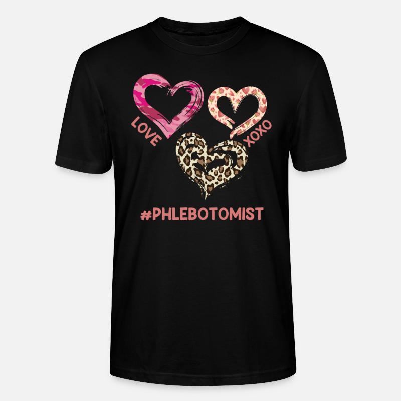 Phlébotomique Chère infirmière Saint-Valentin - T-shirt bio CRAFTER Stanley Stella Unisexe - noir