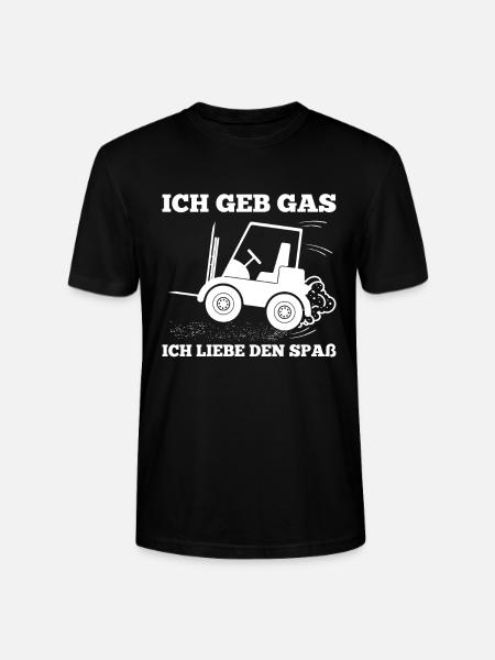Staplerfahrer Idee Ich Gebe Gas Ich Liebe Den Spaß - Stanley/Stella Unisex Bio-T-Shirt CRAFTER - Schwarz