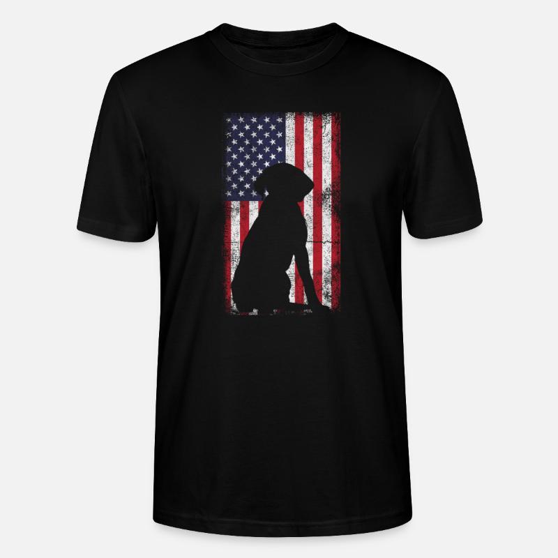 Labrador États-Unis - T-shirt bio CRAFTER Stanley Stella Unisexe - noir