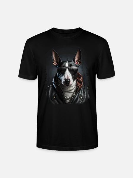 cool Bull Terrier - Stanley/Stella CRAFTER Unisex Organic T-Shirt - black