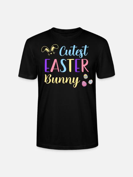 Süßer Osterhase - Stanley/Stella Unisex Bio-T-Shirt CRAFTER - Schwarz