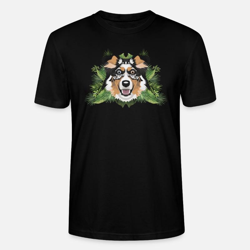 Tropical Australian Shepherd - Stanley/Stella Unisex Bio-T-Shirt CRAFTER - Schwarz