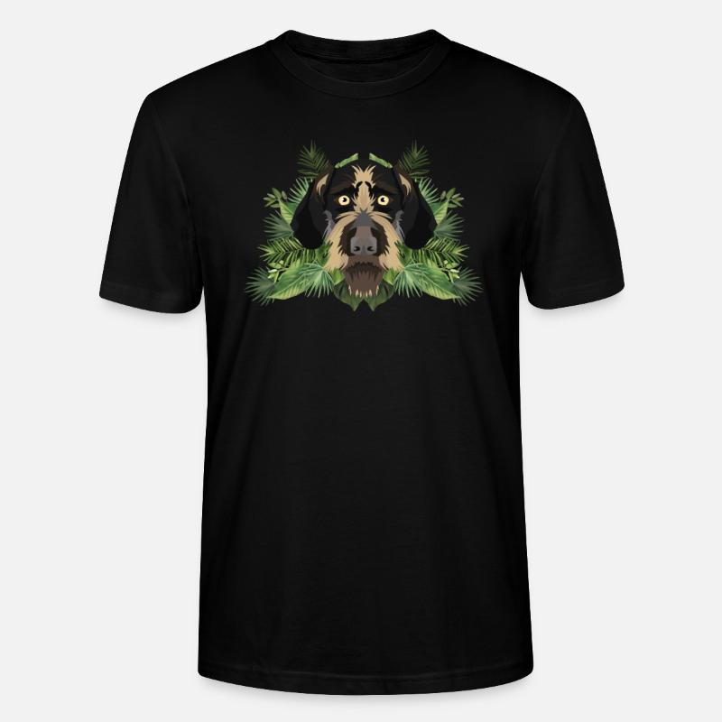 Tropical Deutsch Drahthaar - Stanley/Stella Unisex Bio-T-Shirt CRAFTER - Schwarz