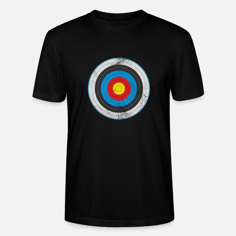 Bogenschiessen Bogenschütze Bogen Pfeil Geschenk - Stanley/Stella Unisex Bio-T-Shirt CRAFTER - Schwarz