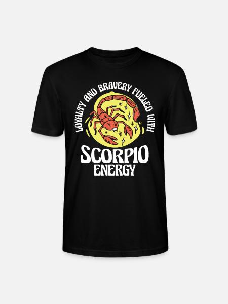 Skorpionens energi astrologisk horoskop - Stanley Stella CRAFTER unisex økologisk-T-shirt - sort