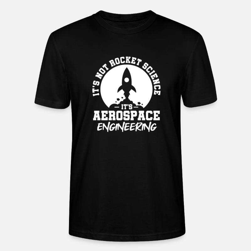 Space Engineer Aeronautical Engineer - Stanley/Stella CRAFTER Unisex Organic T-Shirt - black