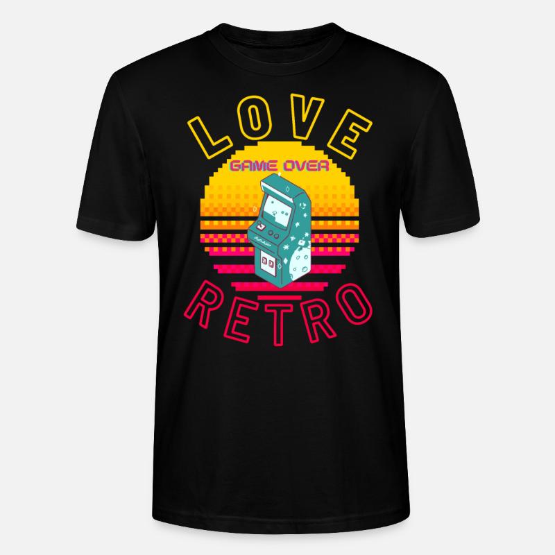 Liebe Retro - Stanley/Stella Unisex Bio-T-Shirt CRAFTER - Schwarz
