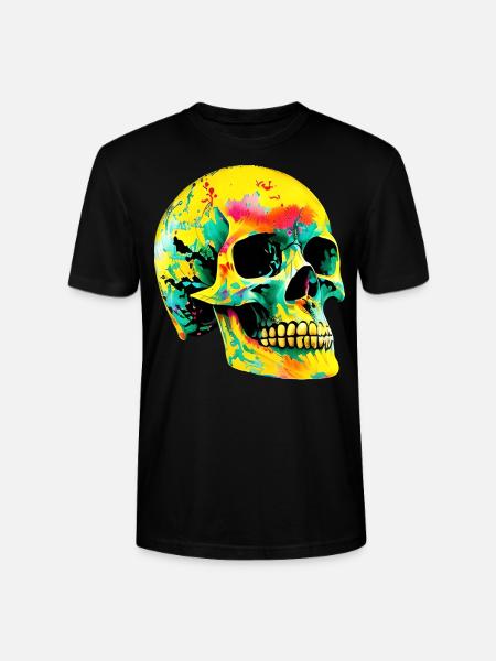 Crâne - T-shirt bio CRAFTER Stanley Stella Unisexe - noir