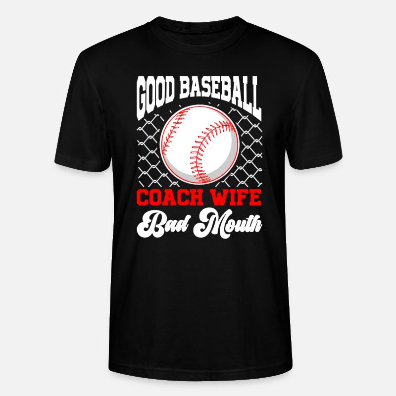 Baseball-Trainerin Ehefrau Berufstätige Mutter - Stanley/Stella Unisex Bio-T-Shirt CRAFTER - Schwarz