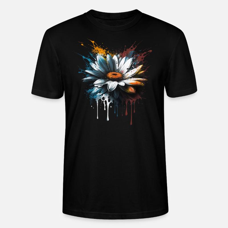 Gänseblümchen - Stanley/Stella Unisex Bio-T-Shirt CRAFTER - Schwarz