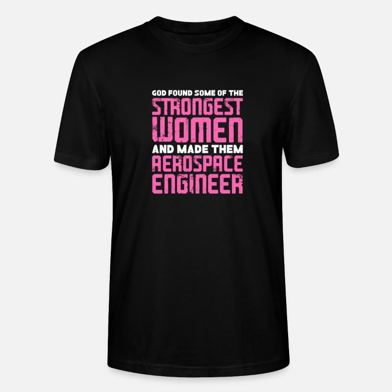 Space Engineer Aeronautical Engineer - Stanley/Stella CRAFTER Unisex Organic T-Shirt - black