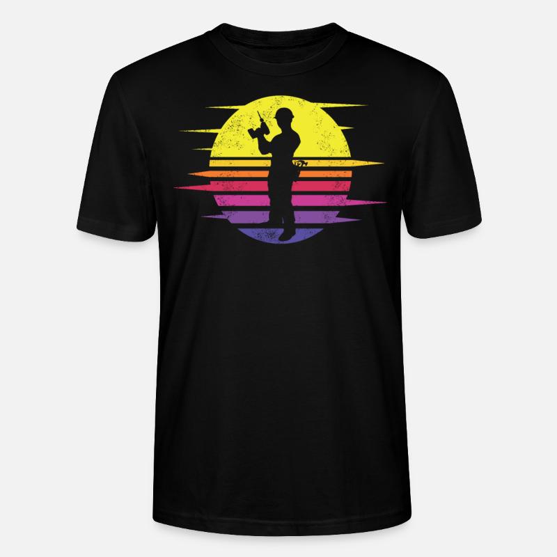 Heimwerker Geschenkidee Handwerker - Stanley/Stella Unisex Bio-T-Shirt CRAFTER - Schwarz