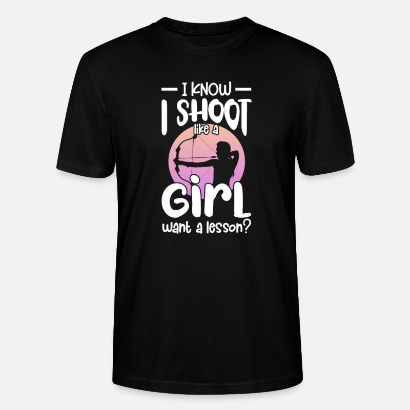Bogenschiessen - Stanley/Stella Unisex Bio-T-Shirt CRAFTER - Schwarz
