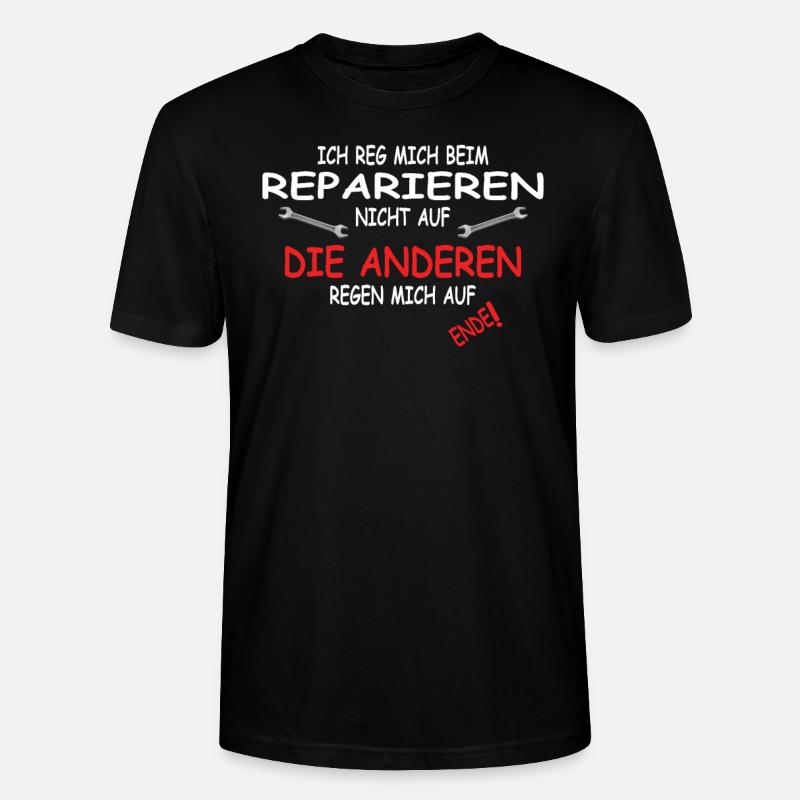 Heimwerker Geschenkidee Handwerker - Stanley/Stella Unisex Bio-T-Shirt CRAFTER - Schwarz